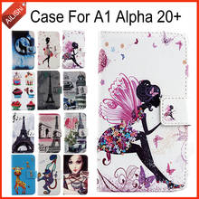 Ailishi caso para a1 alpha 20 + luxo flip plutônio pintado couro caso exclusivo 100% especial capa de telefone pele rastreamento 2024 - compre barato