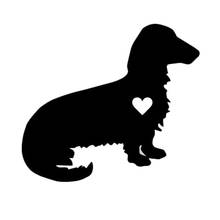 Car Stickers Decor Motorcycle Decals Dachshund Dog Decorative Accessories Creative Sunscreen Waterproof PVC,15cm*14cm 2024 - buy cheap