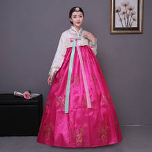 Sequins Big Swing Dress Hanbok Korean Traditional Court Costume Hanbok Female Korean National Dance Performance Costumes SL2070 2024 - buy cheap