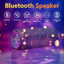 Youxiu mini alto-falante bluetooth 360 °, caixa de som à prova d'água ipx7 com som estéreo de 20w e tempo de reprodução de 20 horas 2024 - compre barato