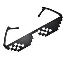 2020 Retro Glasses 8 Bit MLG Pixelated Sunglasses Men's Women's Clothing Brand Thug Life Party Glasses Mosaic UV400 Glasses 2024 - compre barato