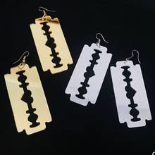 DIY Razor Blade Shape Earrings Pendant Resin Silicone Mold Jewelry Making Tools X4YA 2024 - buy cheap