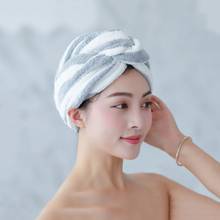 Тюрбан повязка на голову инструменты для купания банное полотенце из микрофибры для волос быстросохнущее дамское банное полотенце Мягкая шапочка для душа шапка для мужчин и женщин 2024 - купить недорого