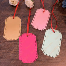 50pcs Cutout Pearl Paper Gift Hang Tags Message Birthday Wedding Party Favor Red Wine Bottle Label Price Card Craft With Ribbon 2024 - buy cheap