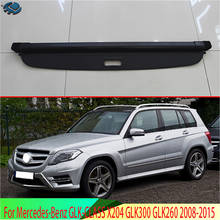 For Mercedes-Benz GLK-CLASS X204 GLK300 GLK260 2008-2015 Aluminum alloy & cloth Rear Cargo screen Cover Trunk Screen 2024 - buy cheap