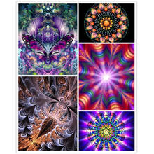 5D DIY arte floral Mandala pintura diamante taladro completo/cuadrado/Ronda Cruz puntada del bordado mosaico costura Decoración de casa 2024 - compra barato