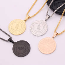 Bible Verse Prayer Hands Folded Prayer Gesture Coin Medal Pendant Necklace For Men Women Couple Jewelry Gift 2024 - buy cheap