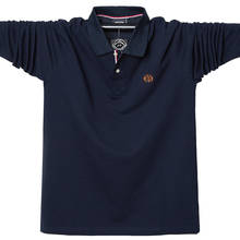 2019 Autumn Men's long sleeve polo shirt plus size 5XL 95% cotton casual polo men tops tees high quality brand polos shirts 2024 - buy cheap