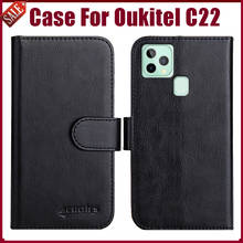 Hot! Oukitel C22 Case 5.86" Fashion 6 Colors Flip Soft Leather Wallet Protective Cover For Oukitel C22 Case Phone Bag 2024 - buy cheap