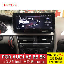 Android 9,0 2 + 32G Автомобильный мультимедийный плеер для AUDI A5 B8 8K 2008 ~ 2016 MMI 2G 3G GPS навигация Авто Радио HD сенсорный экран 2024 - купить недорого