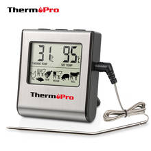 ThermoPro TP16 Digital Barbecue Meat Thermometer For Oven Thermomet With Timer Meat Probe Cooking Kitchen Thermometer For Meat 2024 - купить недорого