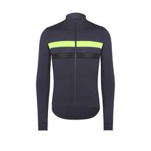 2019 SPEXCEL new neon yellow winter thermal fleece cycling jersey with reflective stripe urban bicycle clothes road mtb thermal 2024 - buy cheap