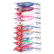 10pcs Fishing Lure Squid Jig Luminous Shrimp Bait Squid Shrimp Hooks Night Fishing Artificial Spinner Lures Kit Accessories 2024 - buy cheap