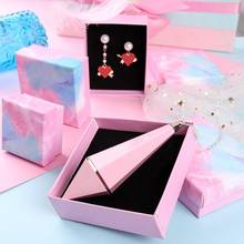 Marble Print Gift Jewelry Box Ring Earrings Sponge Storage Container Package Bag Necklace Bracelet Display Gift Box Holder 2024 - buy cheap