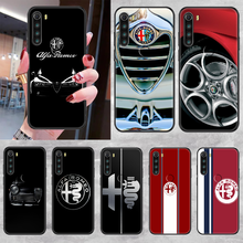 Itália caso de telefone do carro alfa romeo para xiaomi redmi nota 7 7a 8t 9 9a 9s k30 pro ultra preto silicone coque macio escudo tpu capa 2024 - compre barato