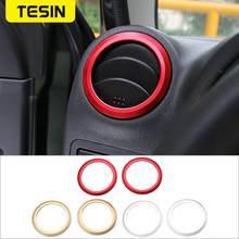 TESIN Aluminium Car AC Vent Outlet Cover Trim Air Conditioning Decorative Ring Stickers for Suzuki Jimny 2007-2017 Accessories 2024 - buy cheap