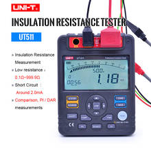 UNI-T UT511 1000V 10Gohm Digital Insulation Resistance Testers Meter Megohmmeter Low Ohm Ohmmeter VoltmeterAuto Range Megger 2024 - buy cheap