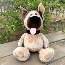 Perro pastor alemán Sacrf de 35-50cm, muñeco de peluche suave, animales para cachorros, juguete para niñas, regalo de cumpleaños para niños 2024 - compra barato