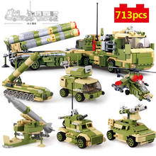 S-400 militar de la serie de la guerra mundial, vehículo blindado, figuras de soldado, modelo DIY, bloques de construcción, juguetes, regalos 2024 - compra barato