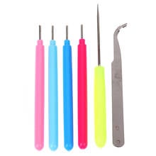 1/2/3/6Pcs Paper DIY Set Quilling Paper Tools Tweezer Needle Pins Slotted Pen Tool Kit 2024 - buy cheap