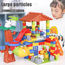 133Pcs Large Particle Castle Slide Building Blocks Compatible All Brands Bricks Educational DIY Toy For Children Gifts 2024 - buy cheap