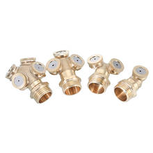 1/2/3/4 Hole Misting Nozzle Brass Hose Connector Atomizing Spray Fitting Nebulizer Water Sprinklers Heads fot Garden Irrigation 2024 - buy cheap