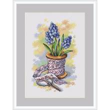 MM Gold Collection Counted Cross Stitch Kit Cross stitch RS cotton with cross stitch Hyacinth axis 2024 - buy cheap