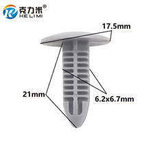 100 Pcs Gray plastic rivet fastener Car Insulation board decorative buckle shield retainer clip 2024 - buy cheap