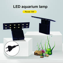 Acuario pecera alto brillo LED acuario pecera luz Flexible blanco y azul iluminación lámpara decoración EU Plug #3 2024 - compra barato