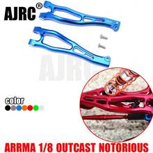 ARRMA 1/8 KRATON 6S OUTCAST NOTORIOUS TALION Aluminum alloy front upper swing arm Front upper A arm-1 pair AR330218 2024 - buy cheap