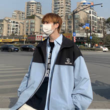 New Men's Casual Loose Korean Style Jackets 2021 Fashion Streetwear Woman Jacket Long Sleeve Jackets Male Tops Clothing 2024 - buy cheap
