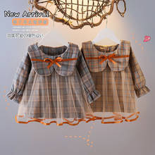 Chinese Plaid Lovely Baby Girls Dress Summer Newborn Baby Cartoon Beach Dress Princess Party Birthday Baptism Infant Dresses 2024 - buy cheap