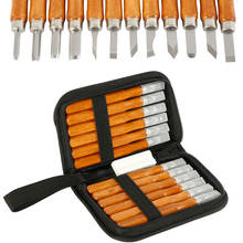 12pcs DIY Woodcut Knife Sculpture Wood Carving Tools Woodworking hand carving knife set Pottery Ceramic Clay 2024 - buy cheap