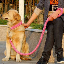 Corda para cães com 17 cores, grande, fivela de metal, 1.2m a 05, acessório para animais de estimação 2024 - compre barato