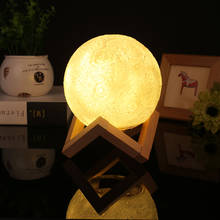3D Луна ночник печать простая личность лампа-Луна украшения дома подарки 2024 - купить недорого