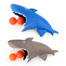 Детские игрушки, шарик-катапульта с двумя ягодицами, мультяшный Ловец акул, пусковое устройство, игрушка, шарик для обучения ходьбе, для родителей и детей на открытом воздухе 2024 - купить недорого