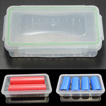 1 шт./2 шт./4 шт. прозрачный пластиковый водонепроницаемый чехол для хранения батарей органайзер для 18650 16340 батарей с чехлом QJY99 2024 - купить недорого