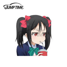 JumpTime-pegatinas de vinilo impermeables para coche, calcomanías con personalidad, accesorios de Anime a prueba de arañazos, 13x5,7 cm, LLSIF Nico Yazawa 2024 - compra barato