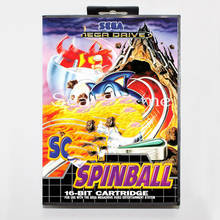 Elevata prestazione 16 Bit MD Game Card for Sega Mega Drive So Spinball Cover With Retail Box 2024 - buy cheap