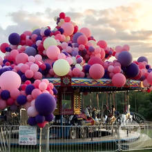 Globo grande de látex para decoración de fiestas de cumpleaños, globo pequeño de helio de 36 pulgadas, Color morado, rosa, blanco, naranja y azul, 5 y 10 pulgadas 2024 - compra barato