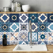 Azulejos de cerámica de estilo árabe para pared, pegatinas de pared impermeables para mesas, cajón de baño, cocina, decoración del hogar, póster Mural artístico 2024 - compra barato