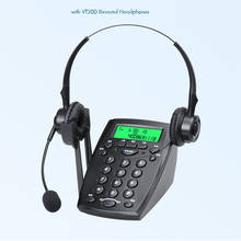 Call Center Dialpad Phone Corded Telephone with Monaural/Binaural Headset Noise Cancellation, Dialpad Headset Telephone, Black 2024 - buy cheap