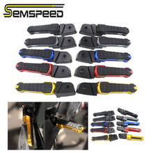 SEMSPEED-Pedal trasero para motocicleta, piezas izquierda y derecha de aluminio CNC con logotipo CB650F para Honda CB650R CBR650R CB650F CBR650F 2024 - compra barato