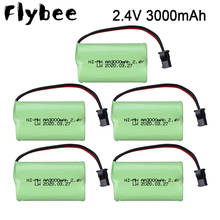 SM plug 2.4v 3000mah NiMH Battery For Rc toy Car Tanks Trains Robot Boat Gun Ni-MH AA 2400 mah 2.4 v Rechargeable Battery 1-5Pcs 2024 - buy cheap