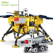 NEW Ideas Creative Aerospace Lunar Lander Detector Building Blocks Sets Bricks Model Space Cosmonaut Figures Children Toys Gifts 2024 - buy cheap