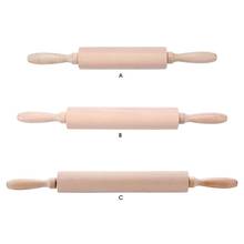 Wooden Solid Roller Kitchen Small Gadget Baking Cookies Biscuit Fondant Cake Wide Noodles Dough Roasting Rolling Pin 2024 - buy cheap