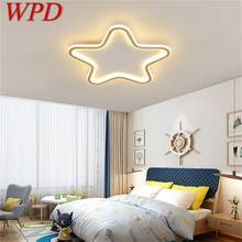 WPD-luces de techo ultradelgadas doradas, lámparas sencillas contemporáneas, LED Star Home para sala de estar y comedor 2024 - compra barato