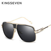 KINGSEVEN-gafas de sol polarizadas para hombre, lentes de espejo, lentes de sol 2024 - compra barato
