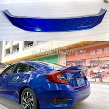 Car Styling ABS Plastic Unpainted Primer Color Rear Trunk Boot Wing Rear Lip Roof Spoiler For Honda Civic 2016 2017 2018 2024 - buy cheap