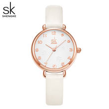 Shengke New Women Watch Casual Leather Belt Watches Simple Ladies' Small Dial Quartz Clock Dress Wristwatches Reloj mujer 2024 - buy cheap